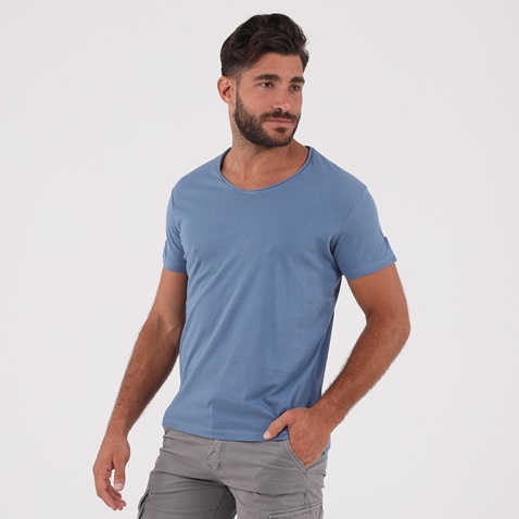 OCEAN SHARK-Ανδρικό t-shirt OCEAN SHARK OS07 R/N μπλε