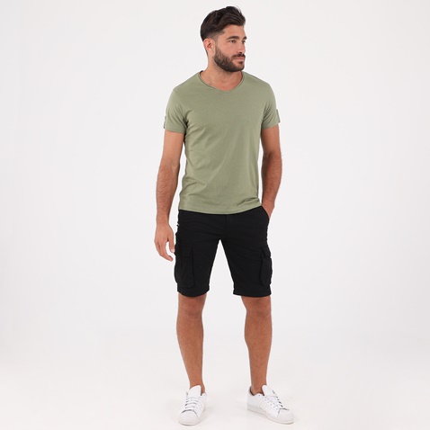 OCEAN SHARK-Ανδρικό t-shirt OCEAN SHARK  OS07 R/N χακί
