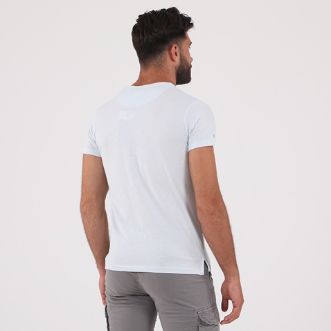 OCEAN SHARK-Ανδρικό t-shirt OCEAN SHARK OS07 R/N λευκό πάγου