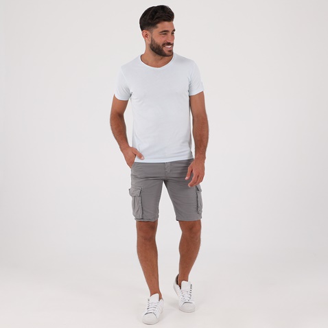 OCEAN SHARK-Ανδρικό t-shirt OCEAN SHARK OS07 R/N λευκό πάγου