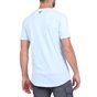 GREENWOOD-Ανδρική κοντομάνικη μπλούζα GREENWOOD GRW33 WASHED μπλε