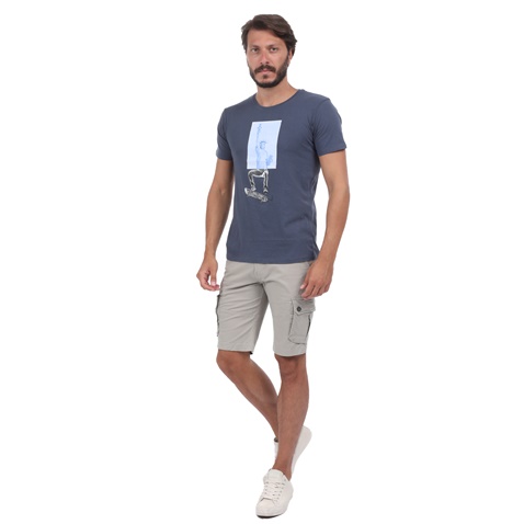 RUN-Ανδρική μπλούζα RUN BOX 5 μπλε