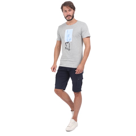 RUN-Ανδρική μπλούζα RUN BOX 5 γκρι
