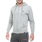 RUN-Ανδρική φούτερ ζακέτα RUN γκρι