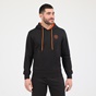 BATTERY-Ανδρική φούτερ μπλούζα BATTERY HOODIES BTR MAN μαύρη πορτοκαλί