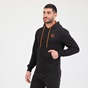 BATTERY-Ανδρική φούτερ μπλούζα BATTERY HOODIES BTR MAN μαύρη πορτοκαλί