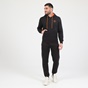 BATTERY-Ανδρική φούτερ μπλούζα BATTERY HOODIES BTR MAN μαύρη πορτοκαλί