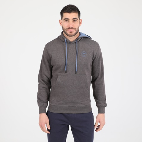 BATTERY-Ανδρική φούτερ μπλούζα BATTERY HOODIES BTR MAN ανθρακί μπλε