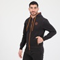 BATTERY-Ανδρική φούτερ ζακέτα BATTERY HOODIES FULL ZIP BTR μαύρη πορτοκαλί