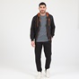 BATTERY-Ανδρική φούτερ ζακέτα BATTERY HOODIES FULL ZIP BTR μαύρη πορτοκαλί