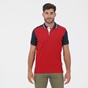 OCEAN SHARK-Ανδρική polo μπλούζα OCEAN SHARK 1010054201 POLO PIQUE κόκκινη μπλε