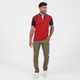 OCEAN SHARK-Ανδρική polo μπλούζα OCEAN SHARK 1010054201 POLO PIQUE κόκκινη μπλε
