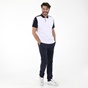 OCEAN SHARK-Ανδρική κοντομάνικη polo μπλούζα OCEAN SHARK POLO PIQUE λευκή μπλε