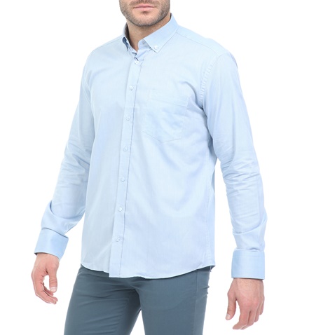 OCEAN SHARK-Ανδρικό πουκάμισο OCEAN SHARK OXFORD μπλε