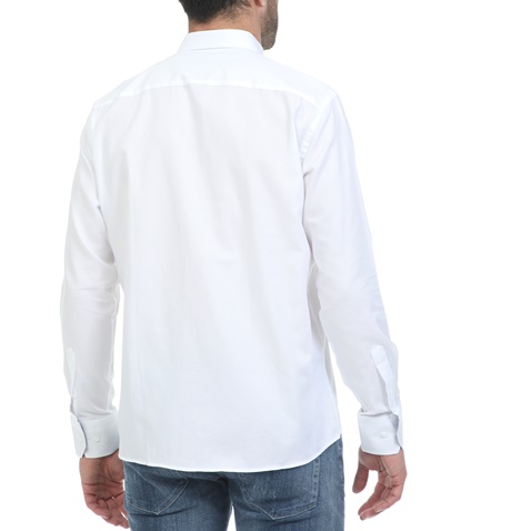 OCEAN SHARK-Ανδρικό πουκάμισο OCEAN SHARK OXFORD λευκό