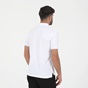 BATTERY-Ανδρική polo μπλούζα BATTERY PIQUE WITH ZIPPER λευκή