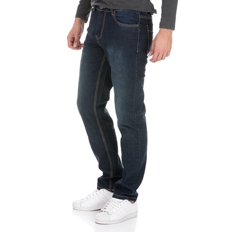BATTERY-Ανδρικό jean παντελόνι BATTERY 01D900462 FADE WASH μπλε