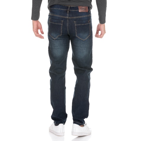 BATTERY-Ανδρικό jean παντελόνι BATTERY 01D900462 FADE WASH μπλε