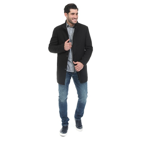 OCEAN SHARK-Ανδρικό πουκάμισο OCEAN SHARK OXFORD ανθρακί