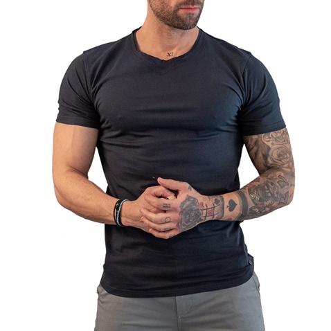 BATTERY-Ανδρικό t-shirt BATTERY 211002391 μαύρο