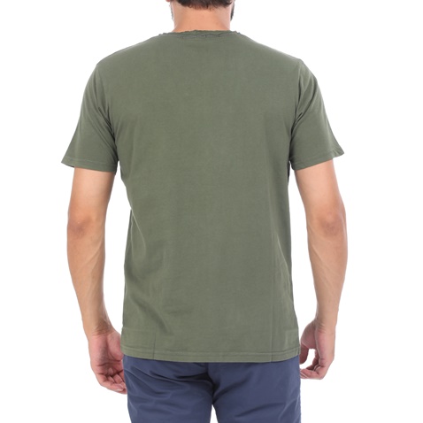 BATTERY-Ανδρική μπλούζα BATTERY SOLID1 GARMENT DYE χακί