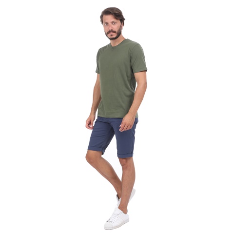BATTERY-Ανδρική μπλούζα BATTERY SOLID1 GARMENT DYE χακί