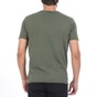 BATTERY-Ανδρική μπλούζα BATTERY SOLID 2 GARMENT DYΕ χακί