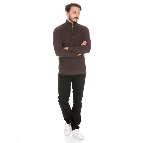 GREENWOOD-Ανδρική πλεκτή μπλούζα GREENWOOD 06K304782 μοβ