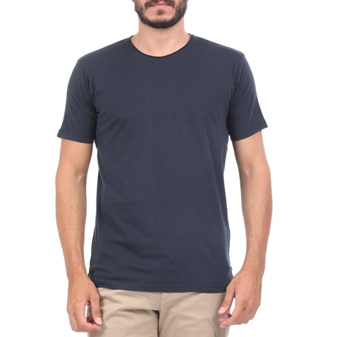 BATTERY-Ανδρική μπλούζα BATTERY SOLID GARMENT DYE μπλε