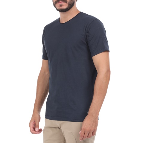 BATTERY-Ανδρική μπλούζα BATTERY SOLID GARMENT DYE μπλε