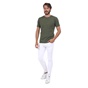 BATTERY-Ανδρική μπλούζα BATTERY SOLID GARMENT DYE χακί