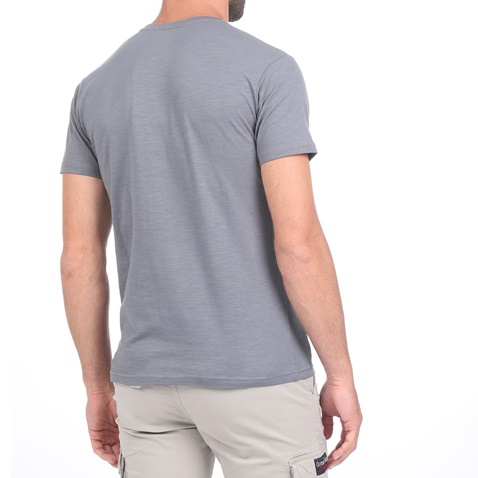 BATTERY-Ανδρικό t-shirt BATTERY FLAMA γκρι