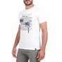 BATTERY-Ανδρικό t-shirt BATTERY FLAMA λευκό