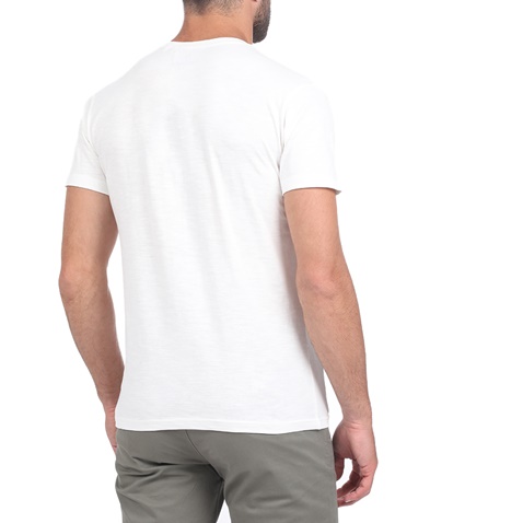BATTERY-Ανδρικό t-shirt BATTERY FLAMA λευκό