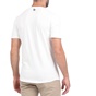 BATTERY-Ανδρικό t-shirt BATTERY WASHED λευκό