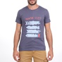 BATTERY-Ανδρικό t-shirt BATTERY μπλε