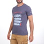 BATTERY-Ανδρικό t-shirt BATTERY μπλε