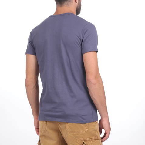 BATTERY-Ανδρικό t-shirt BATTERY μπλε