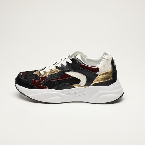 19V69 ITALIA-Γυναικεία sneakers 19V69 ITALIA  FI 20814001 μαύρα χρυσά