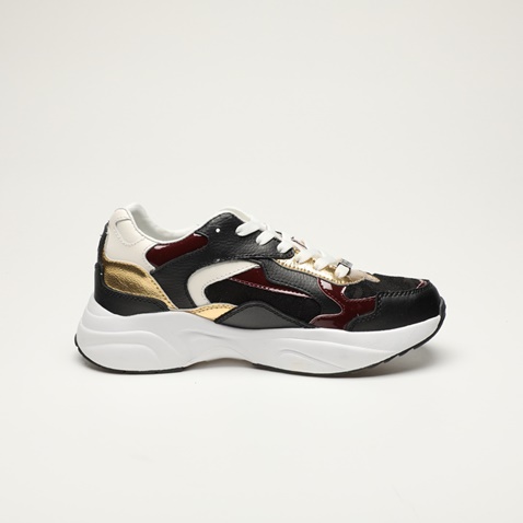 19V69 ITALIA-Γυναικεία sneakers 19V69 ITALIA  FI 20814001 μαύρα χρυσά