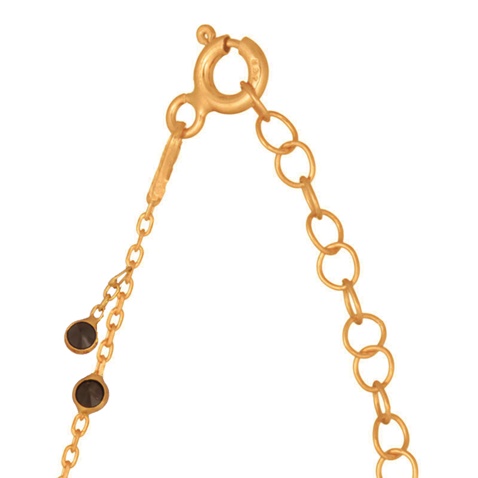 JEWELTUDE-Γυναικείο ασημένιο κοντό κολιέ JEWELTUDE 14542 επίχρυσο 