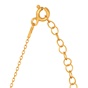 JEWELTUDE-Γυναικείο ασημένιο κολιέ JEWELTUDE 15580 δίσκος επιχρυσωμένο