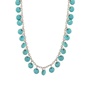 JEWELTUDE-Γυναικείο ασημένιο κοντό κολιέ JEWELTUDE 15728 τιρκουάζ