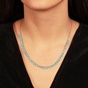 JEWELTUDE-Γυναικείο ασημένιο κοντό κολιέ JEWELTUDE 15728 τιρκουάζ