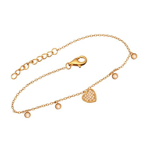 JEWELTUDE-Γυναικείο ασημένιο βραχιόλι JEWELTUDE 15802 επίχρυσο