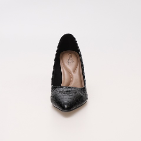 BEIRA RIO-Γυναικείες γόβες BEIRA RIO 4219-1880-514 μαύρο snakeskin
