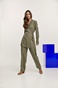 EDWARD JEANS-Γυναικεία ολόσωμη φόρμα EDWARD JEANS WP-N-JMS-W21-001 ALDONA χακί