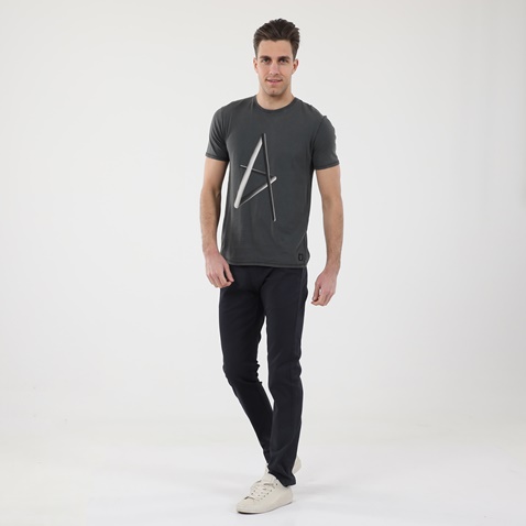 DIRTY LAUNDRY-Ανδρικό t-shirt DIRTY LAUNDRY DLMT2221F ALPHA γκρι