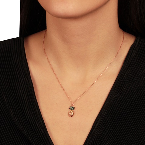 JEWELTUDE-Γυναικείο ασημένιο κολιέ JEWELTUDE 15621 ροζ