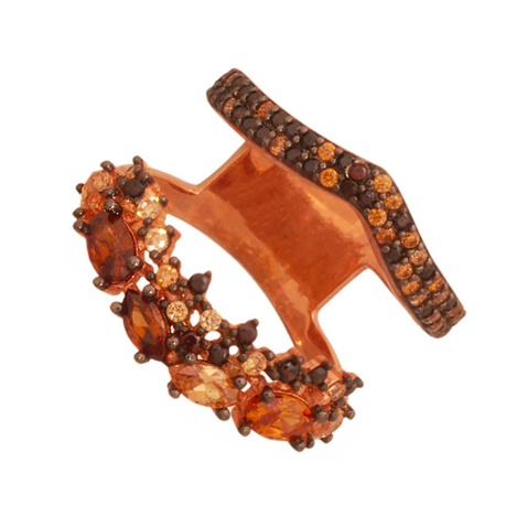 JEWELTUDE-Γυναικείο ασημένιο δαχτυλίδι JEWELTUDE  3620 ροζ χρυσό